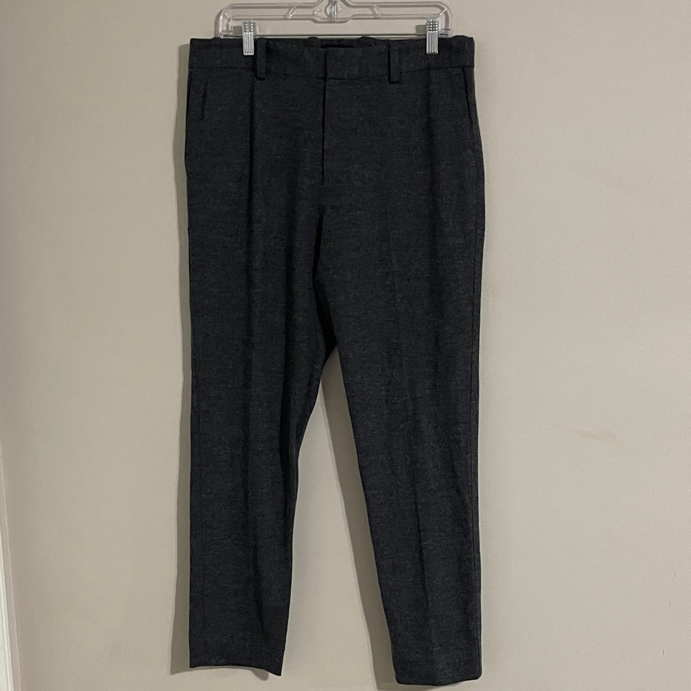 Vince wool relaxed slim fit taylor gray pants medium